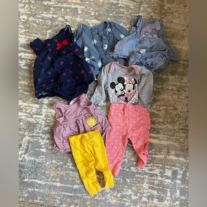 Baby girl 6-9 months clothing sets